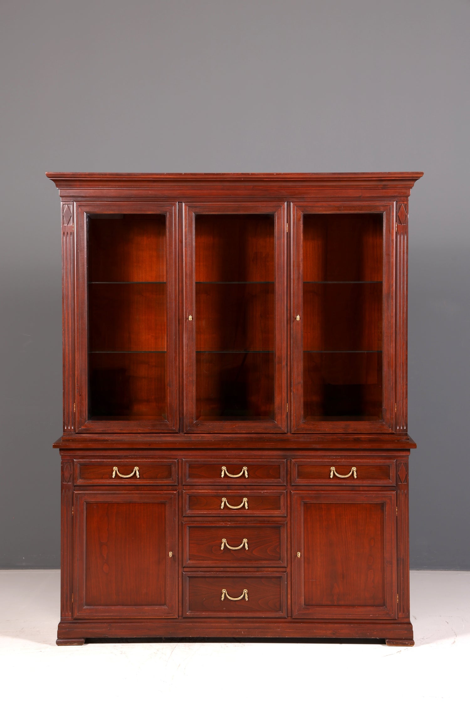 Beautiful original Selva display cabinet, Villa Borghese, antique style, solid wood, buffet cabinet, bookcase