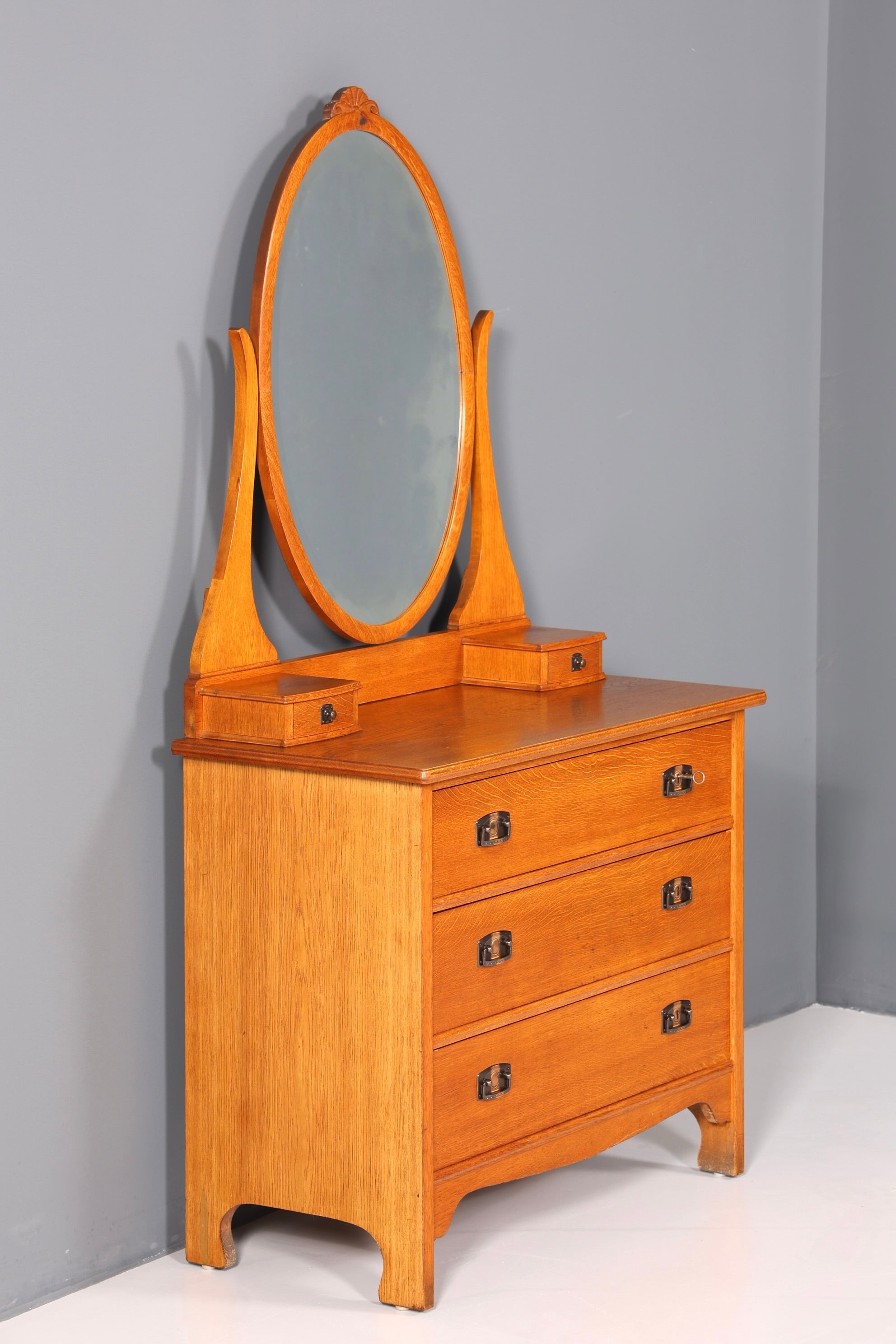 Traumhafte Jugendstil Kommode Antik Sideboard mit Spiegel Flurkommode Frisierkommode