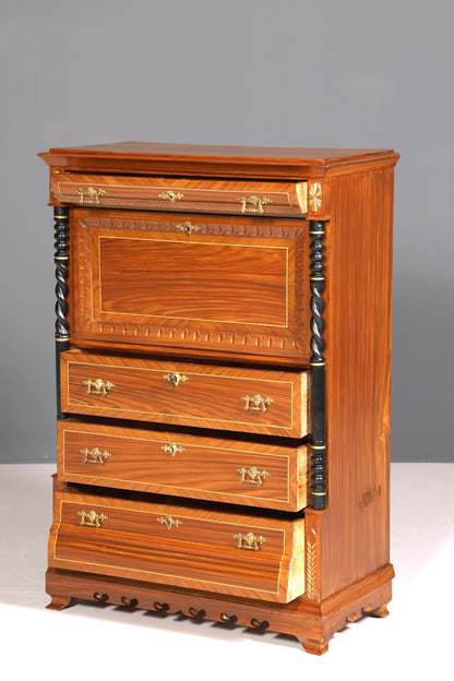 Traumhafter Gründerzeit Sekretär Vertiko Highboard Louis Philippe Kommode um 1880