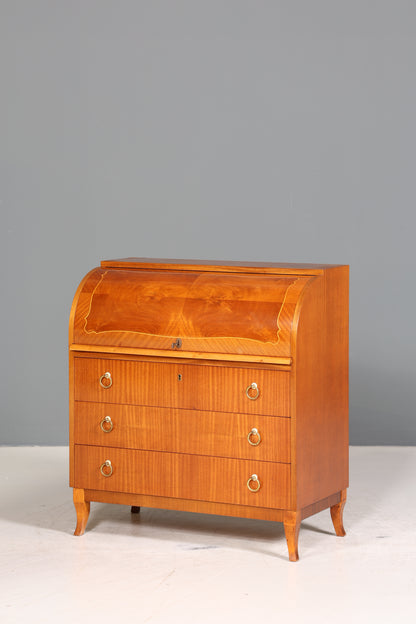 Traumhafter Mid Century Rollladen Sekretär echt Holz Büro Schrank Retro Schreibkommode