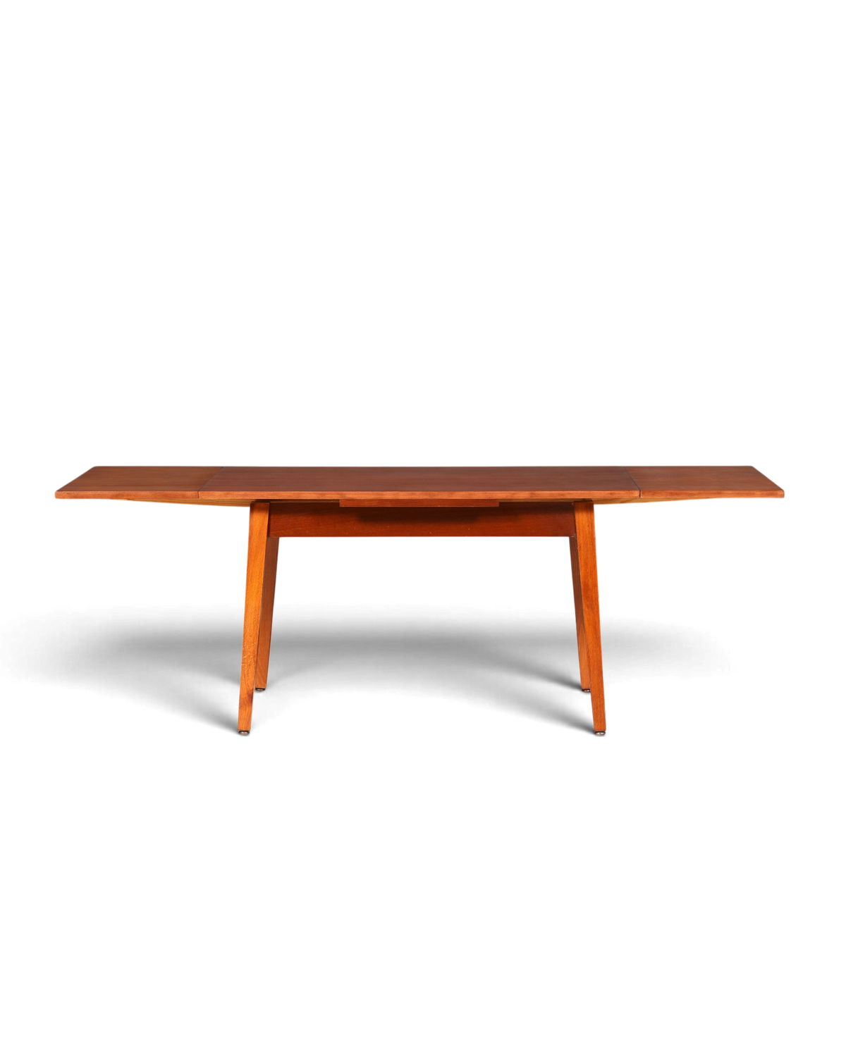 Hauptstadt Möblerei Mid Century Esstisch aus Echtholz im 60er Jahre Design, ausziehbar und höhenverstellbar