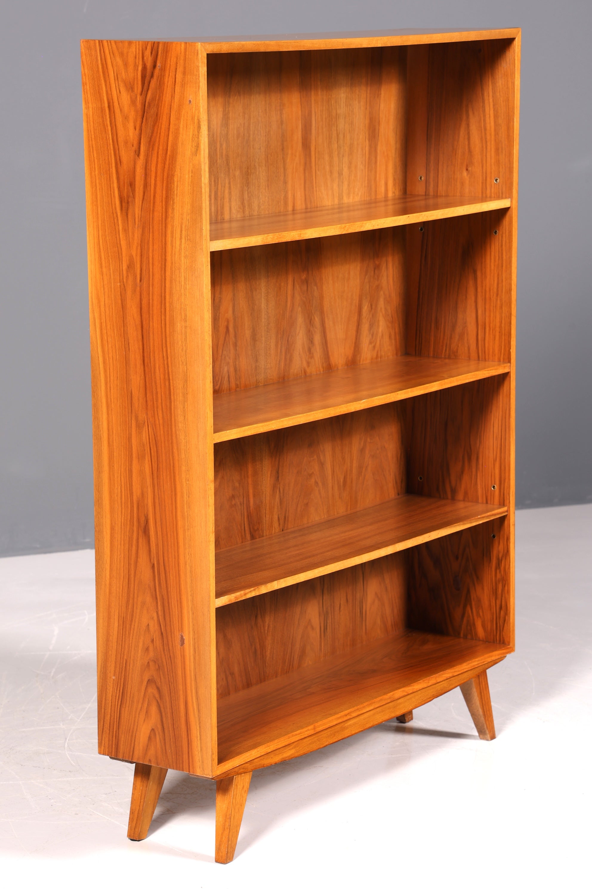 Wunderschönes Original Musterring Regal Mid Century Bücherregal Retro echt Holz Buchablage 2 von 2