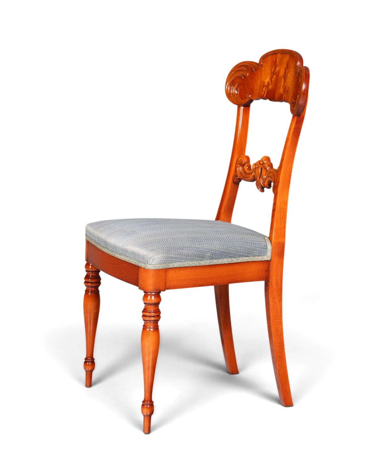 Traumhafter Stuhl im Biedermeier Stil echt Holz Sekretär Stuhl Antik Stil Esszimmer Stuhl 1 von 2