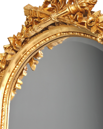 Wunderschöner Prunk Barock Stil Standspiegel Antik Stil Gold Ornament Flurspiegel