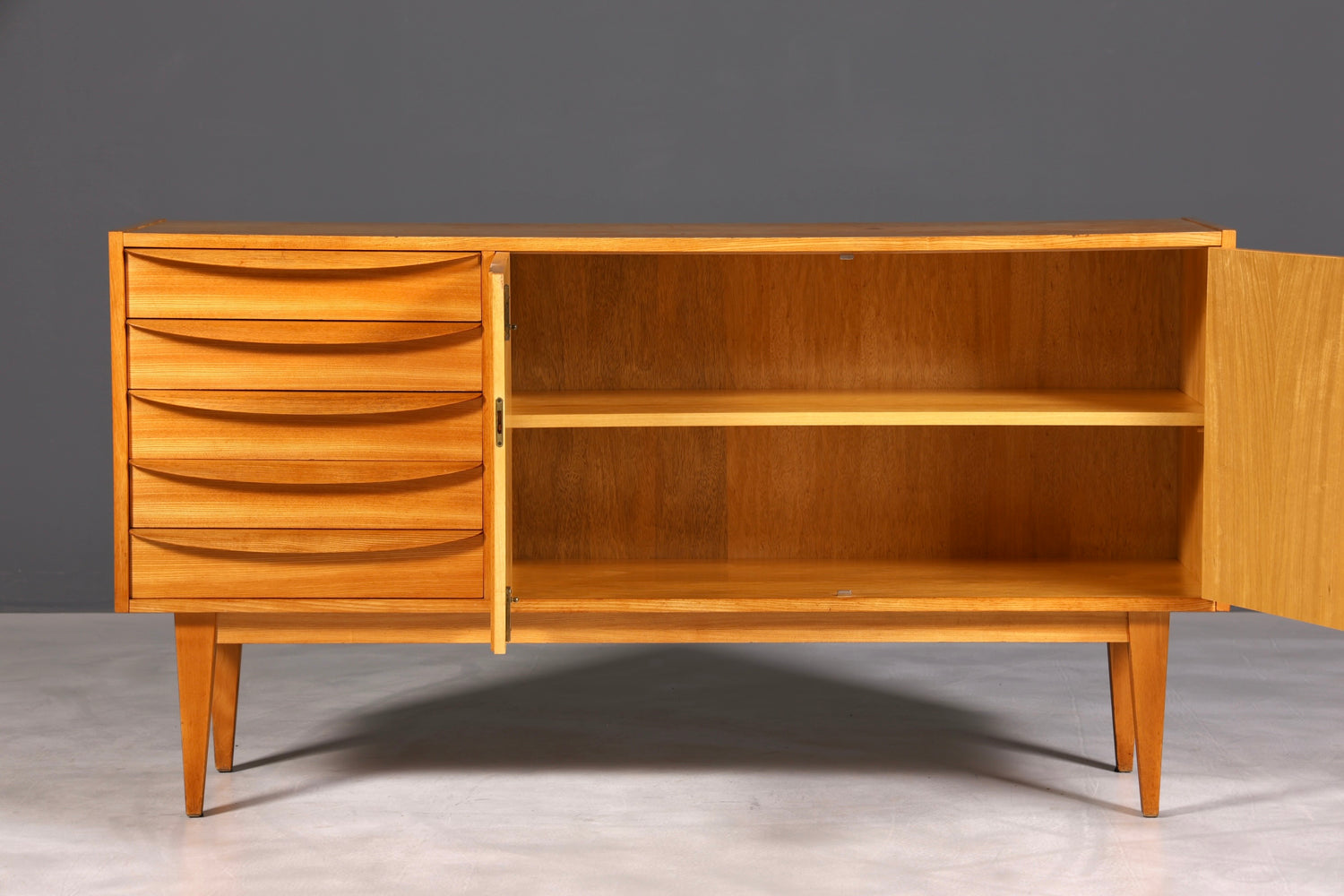 F892 Finish cm Wunderschönes Mid Century Sideboard Vintage TV Kommode 60s Schrank