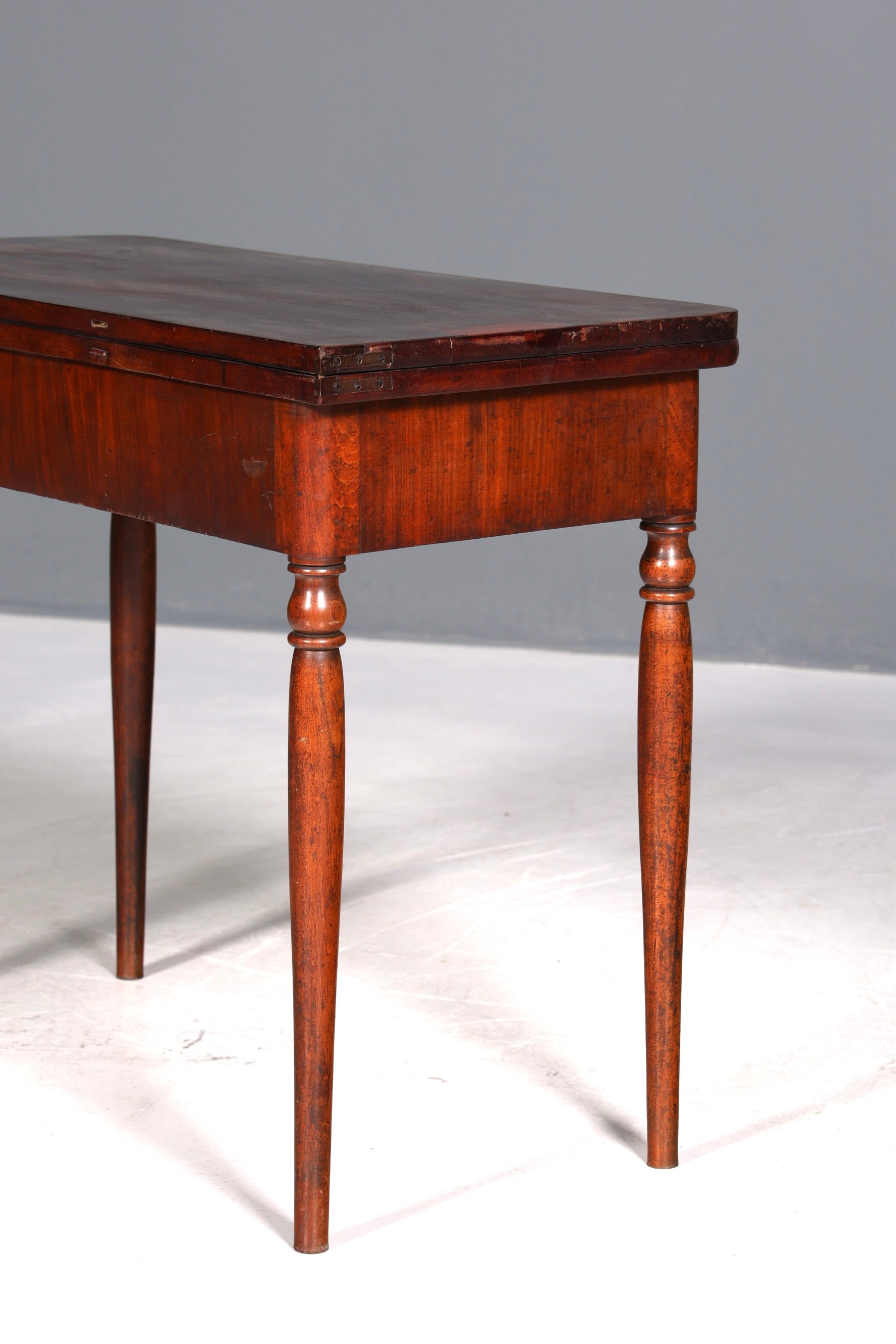 Dreamlike Louis Philippe table, fold-out console table, English desk, real wood antique, game table, kitchen table, dining table