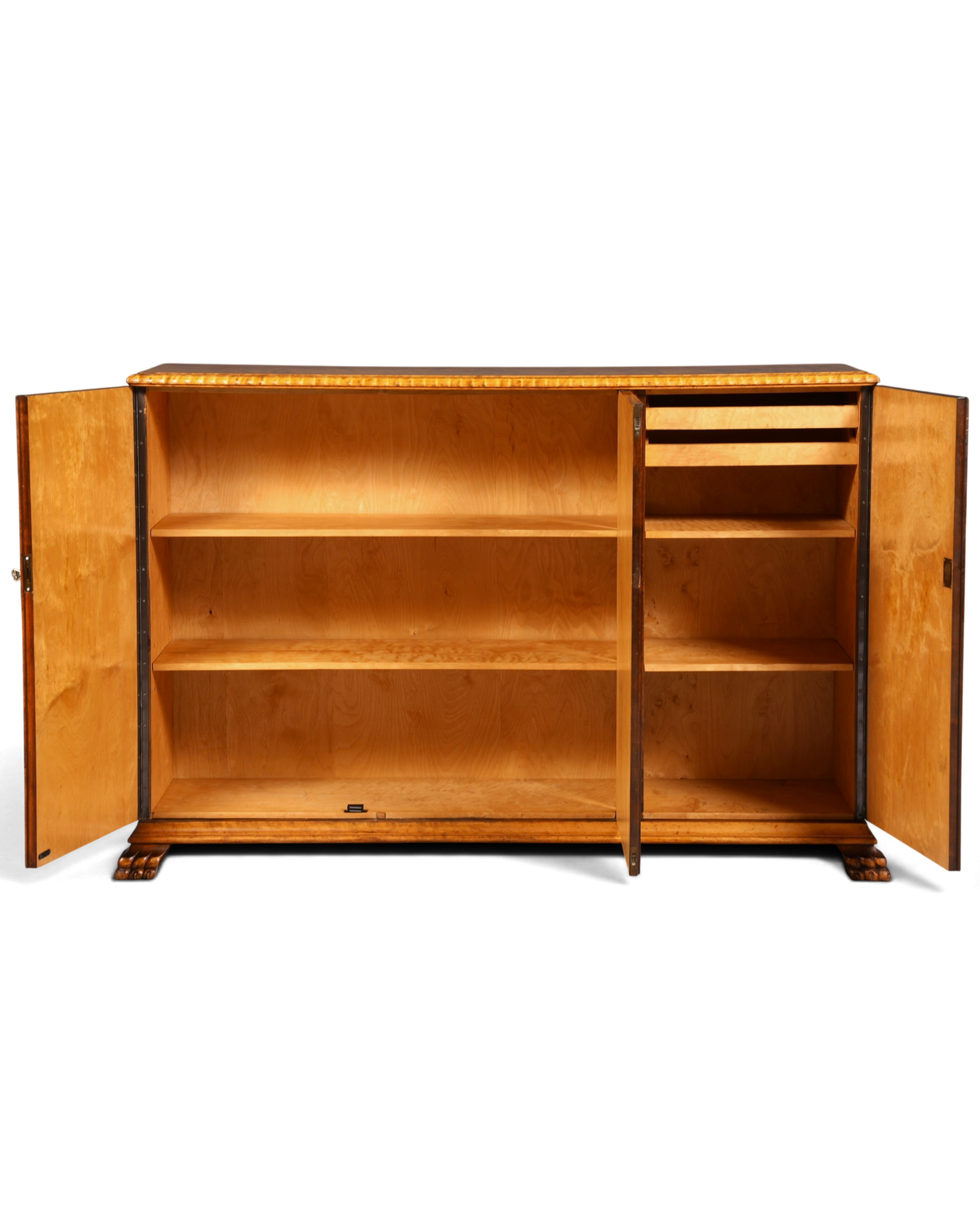 Stilvoller Original Art Deco Schrank Vertiko um 1940 Aktenschrank echt Holz Wäscheschrank Highboard