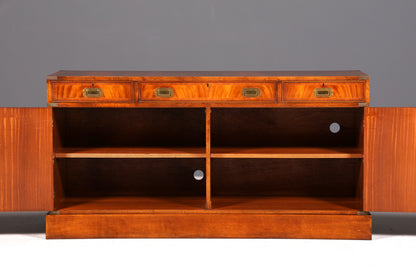 Traumhaftes Maritim Sideboard Englische Schiffs Kommode Englisch Antik Schrank Military Chest