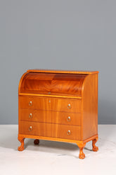 Traumhafter Rollladen Sekretär um 1930 Büro Kommode echt Holz Barock Stil Schreibtisch Bürokommode