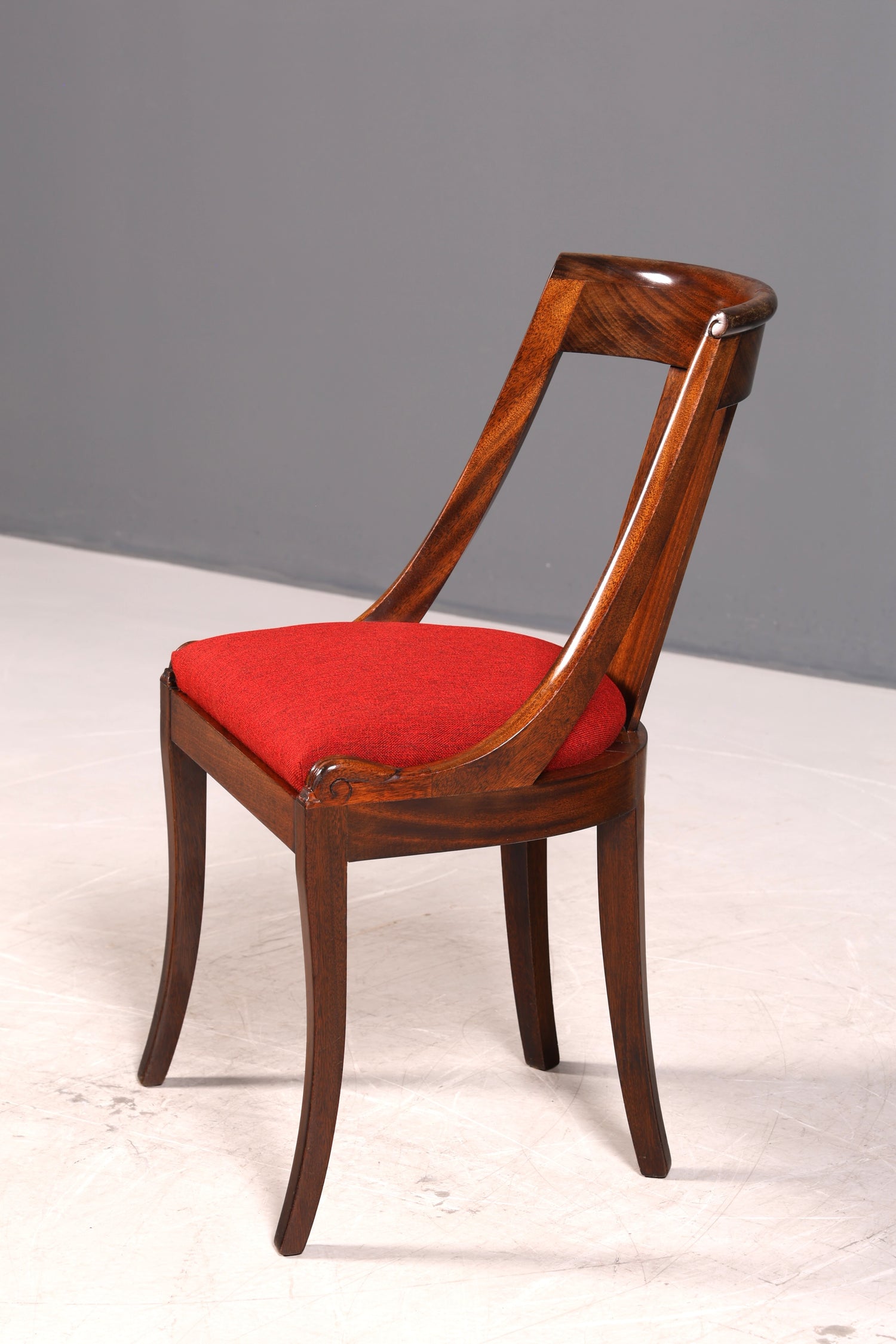 Edler Englischer Stuhl Englisch Gondelstuhl Dining Chair Antik 60s Mahagoni Küchenstuhl