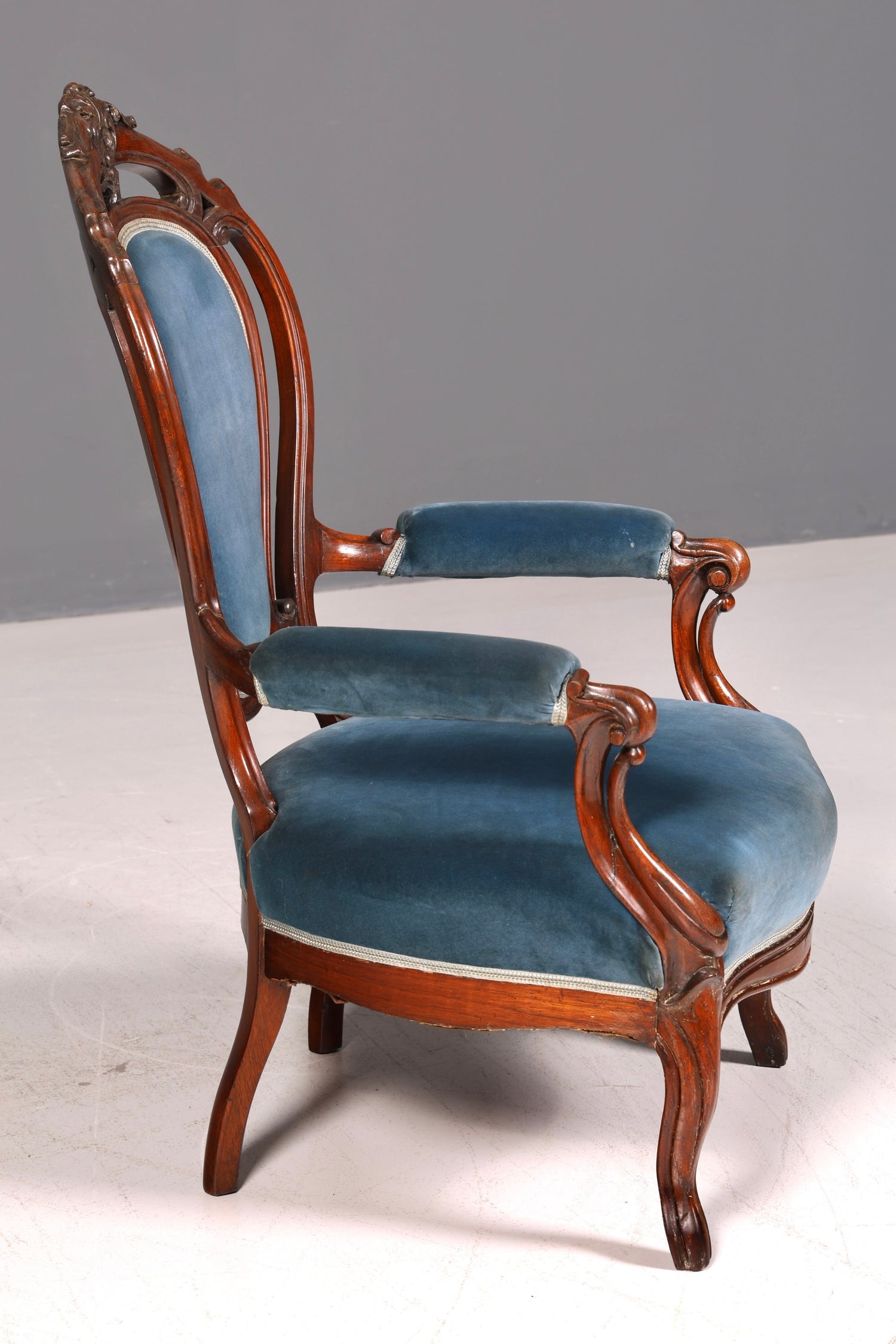 Edler Louis Philippe Sessel Biedermeier Antik Armlehnsessel Lounge Sessel Vintage