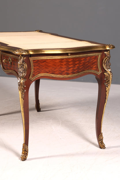 G078 Finish - Louis XV Barock Schreibtisch usw. Messing Zarge, Preis muss ich noch recherchieren
