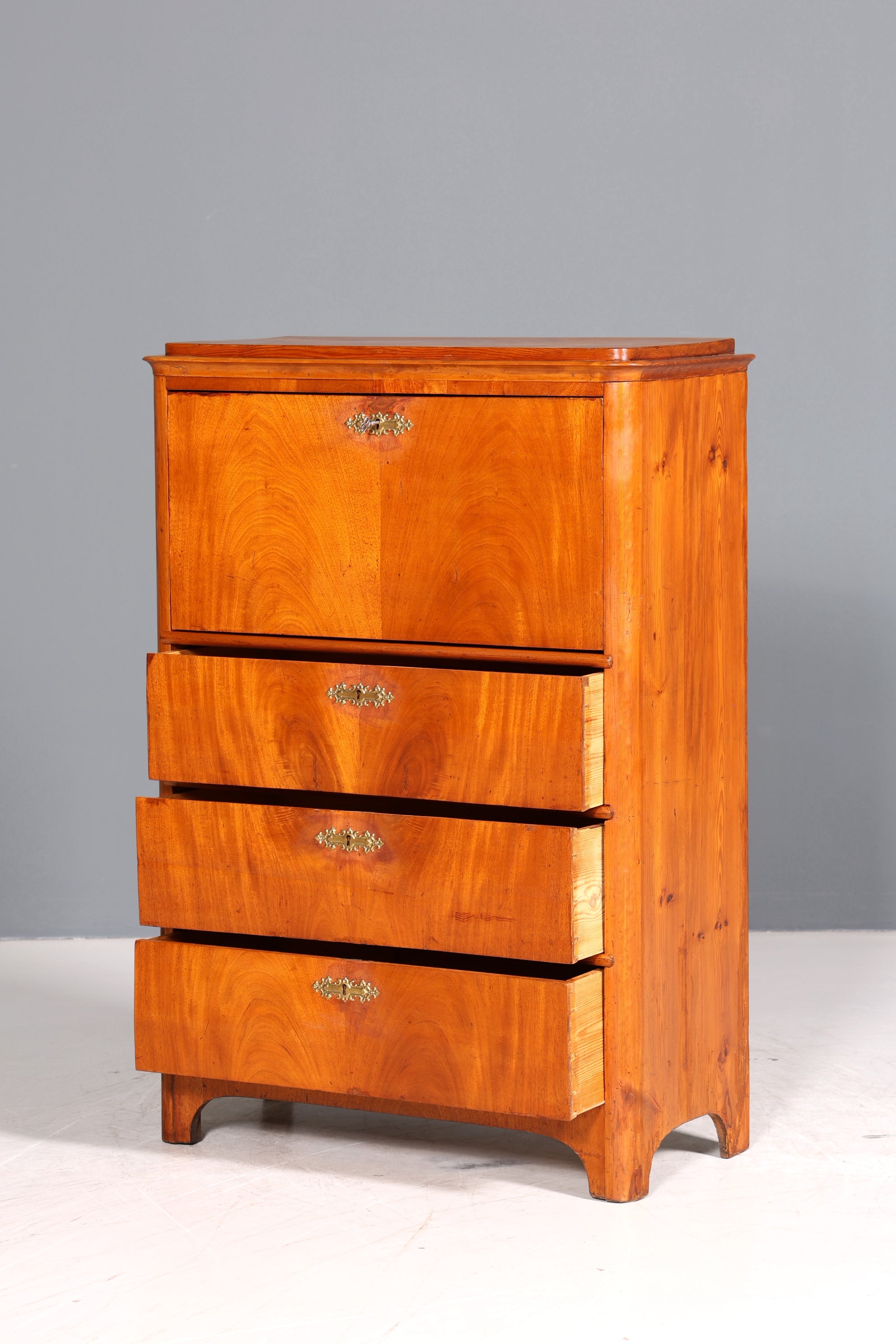 Traumhafter Biedermeier Sekretär Vertiko Antik Kommode Office Schreibkommode