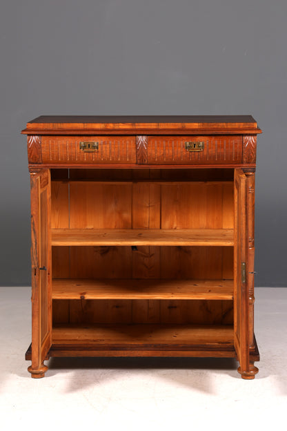 Traumhafter Gründerzeit Schrank Louis Philippe Vertiko Antik Highboard Kommode