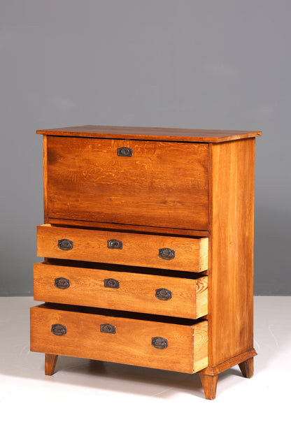 Wunderschöner Jugendstil Sekretär Gründerzeit Vertiko Antik Kommode um 1900 Eiche Massiv