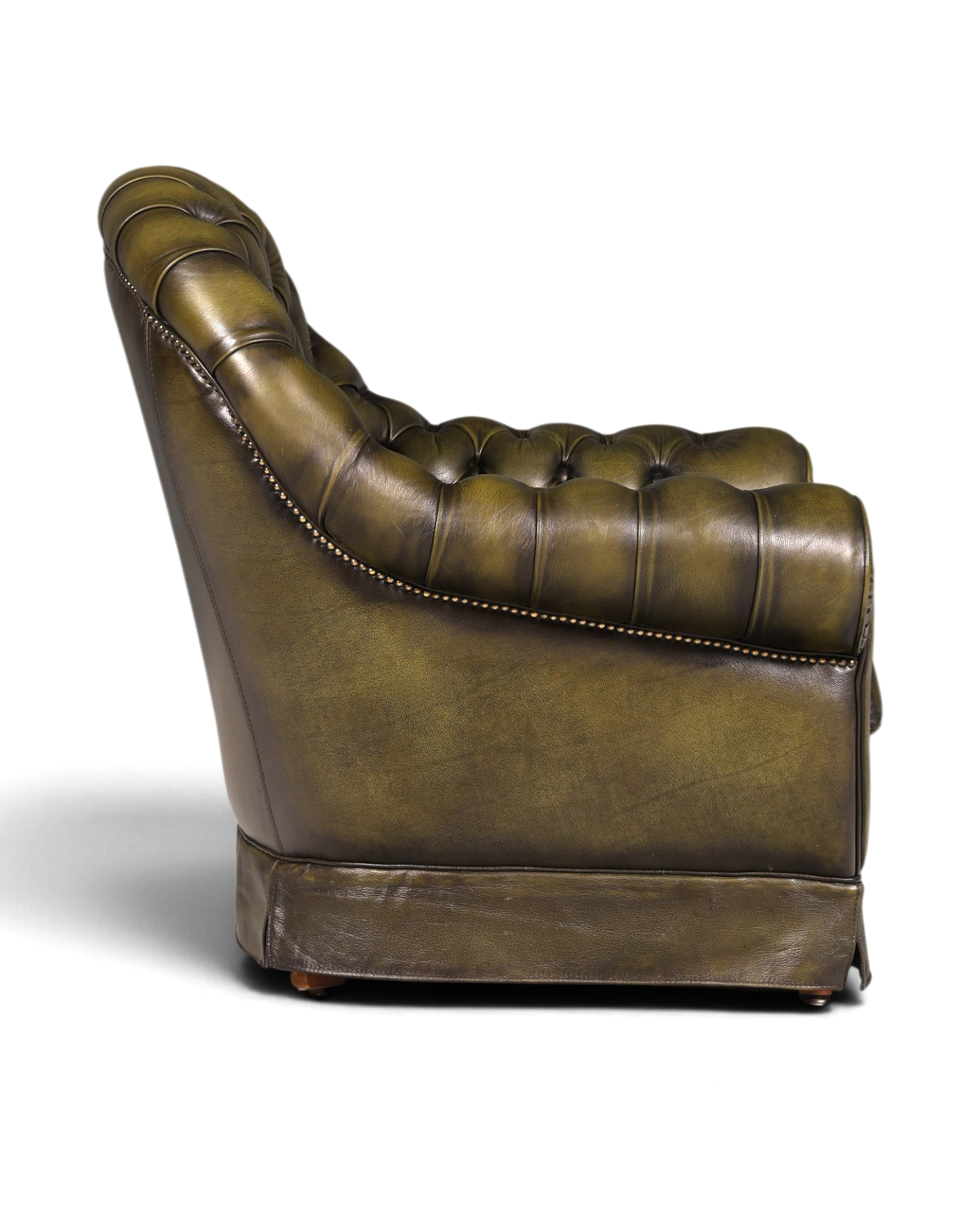 Stilvoller Original Chesterfield Sessel Englischer Armlehnsessel Echt Leder Herrensessel UK
