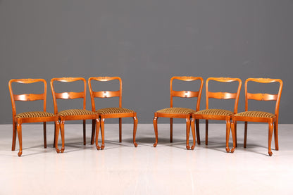 G367 Finish 6x Wunderschöne Chippendale Stühle Barock Stil Stuhlset Polsterstuhl Set Küchenstühle Esszimmer Stühle (Kopie)