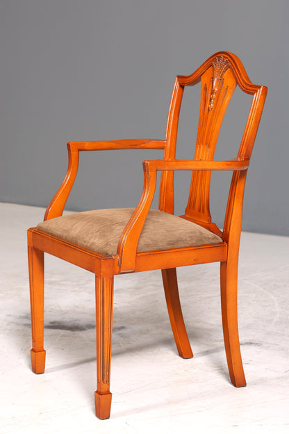 Edler Englischer Stuhl im Hepplewithe Stil Englisch Armlehnstuhl Dining Chair Küchenstuhl Sekretär Stuhl 2 von 2