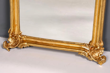 Traumhafter Prunk Barock Stil Standspiegel Gold Antik Stil Ornament Flurspiegel Spiegel