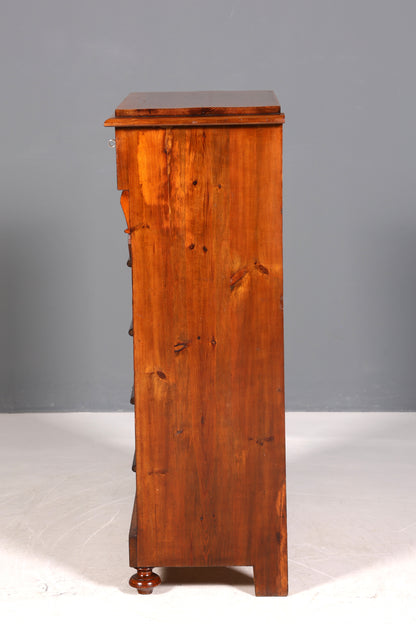 Stilvolle Gründerzeit Kommode um 1890 Jugendstil Vertiko Antik Chiffoniere Wäschekommode