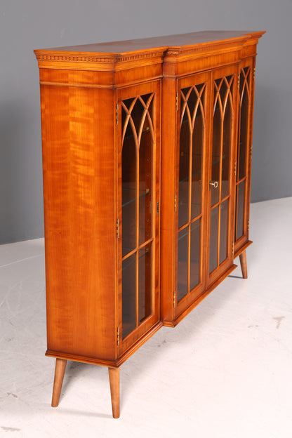Beautiful English display cabinet, bookcase, library cabinet, display case, glass display cabinet, 60s Mid Century, china cabinet, highboard