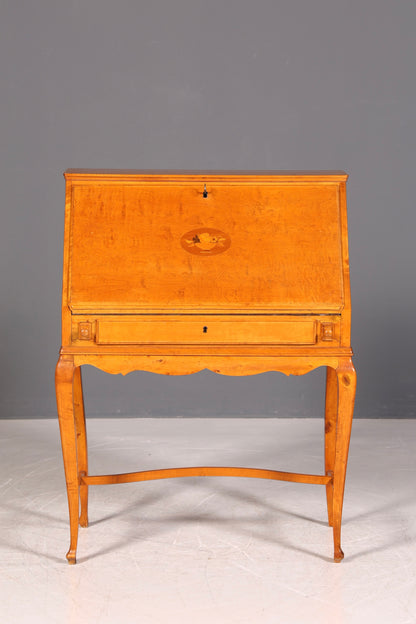 G082 Finish Wunderschöner Sekretär im Art Deco Stil Antik um 1930 Büro Kommode Schreibkommode