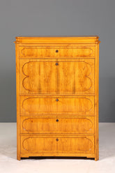 E893 Finish Stilvoller Biedermeier Sekretär Louis Philippe Vertiko Antik Kommode Schreibkommode Office Desk