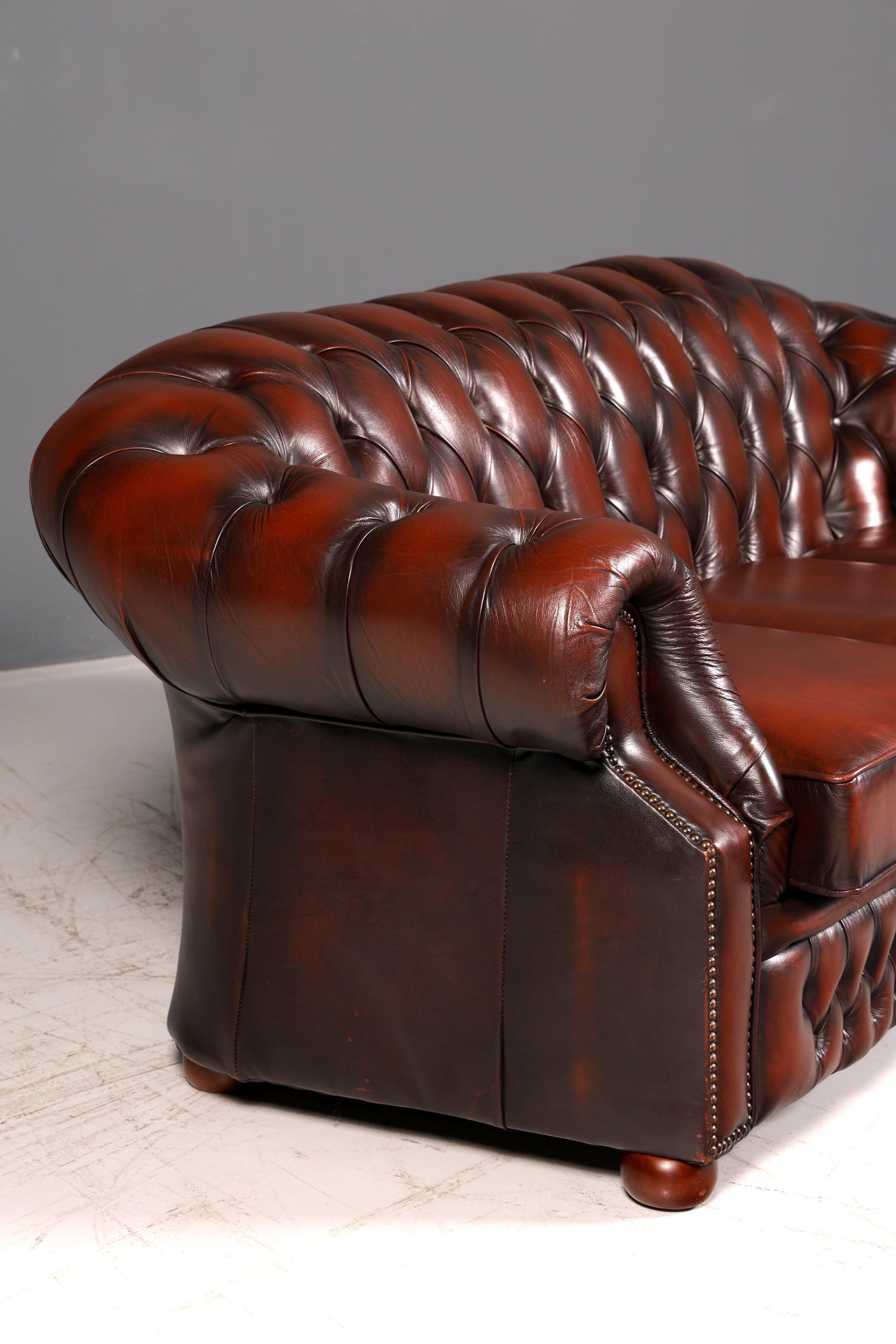 Wunderschönes Original Chesterfield Centurion Sofa 3-Sitzer Echt Leder Couch Englisch Ledersofa Vintage