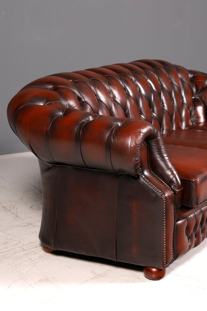 Wunderschönes Original Chesterfield Centurion Sofa 3-Sitzer Echt Leder Couch Englisch Ledersofa Vintage