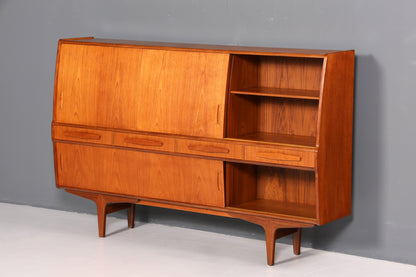 Wunderschönes Mid Century Highboard Teak Holz Original PAM Viby J. Schrank Büro Kommode Barschrank 60er Jahre