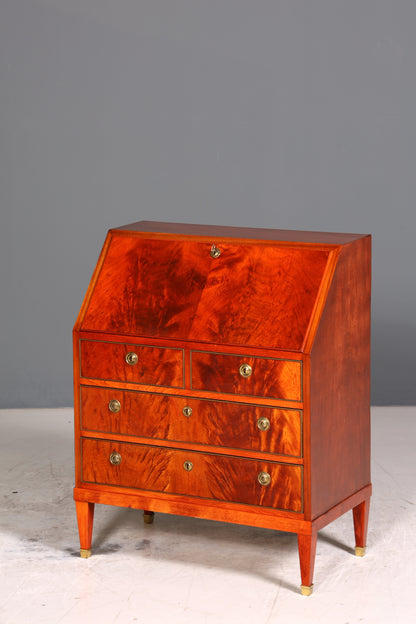 Stilvoller Sekretär im Louis Seize Stil Büro Kommode Empire Englisch Schreibkommode Schreibtisch