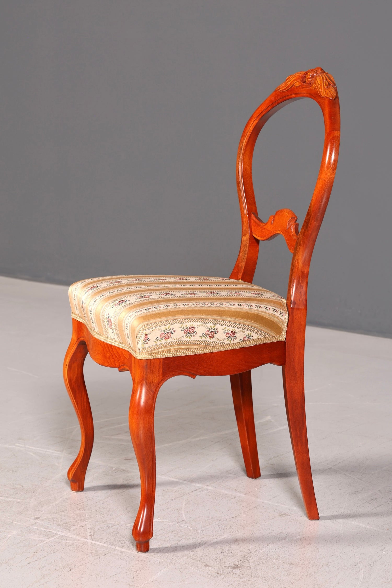 Traumhafter Louis Philippe Stuhl um 1880 Biedermeier Antik Sekretär Stuhl Echt Holz Polsterstuhl Esszimmerstuhl Vintage
