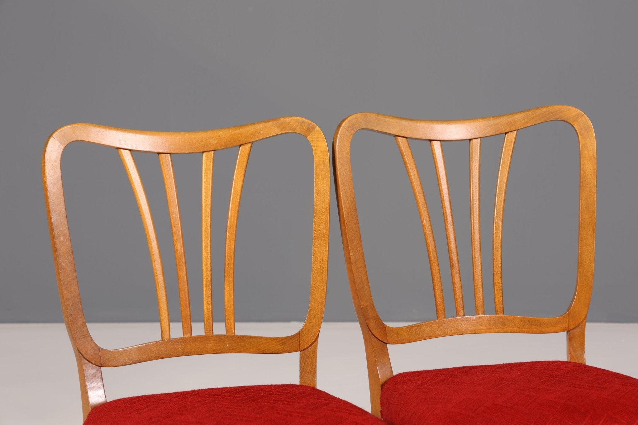 4x Wunderschöne Stühle um 1940 Art Deco Stil Küchenstühle Esszimmer Stühle Stuhl Set