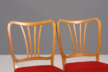 4x Wunderschöne Stühle um 1940 Art Deco Stil Küchenstühle Esszimmer Stühle Stuhl Set