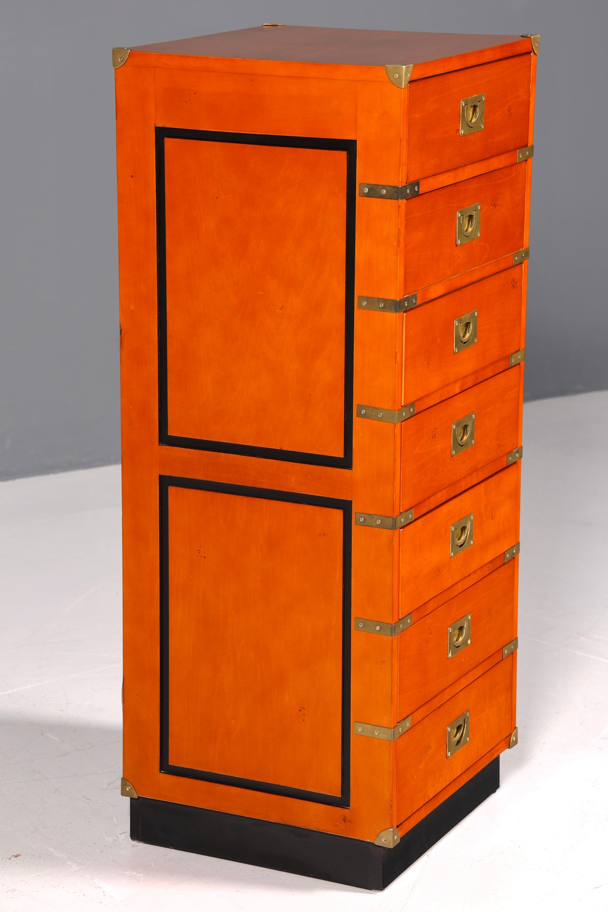 Wunderschöne Maritime Kommode Englisch Vertiko Military Chest Schrank Schubladenkommode