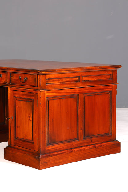 Wunderschöner Englischer Schreibtisch Mahagoni Bürotisch Antik Office Desk Partnerdesk Schreibtisch