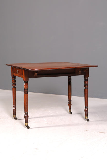 Wunderschöner Englischer Esstisch Mahagoni Klapptisch Küchentisch Regency Antik Ausklappbar Vintage