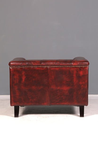 G137 Finish Stilvoller Original Chesterfield Sessel Englischer Armlehnsessel Englisch Herrensessel