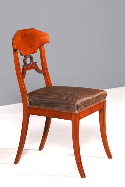 Traumhafter Biedermeier Stuhl Antik Küchenstuhl echt Holz Sekretär Stuhl Esszimmer Stuhl 2 von 2