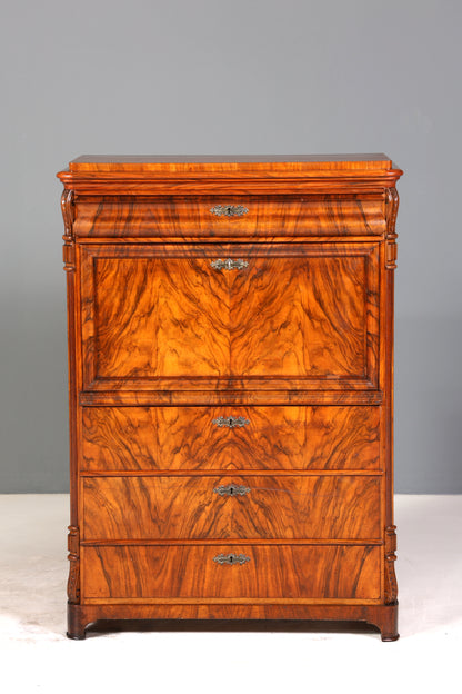 Wunderschöner Louis Philippe Sekretär um 1880 Gründerzeit Antik Schrank Chiffoniere
