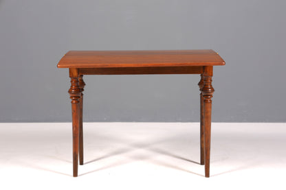 Dreamlike Gründerzeit-era table, fold-out console table, dining table, real wood, antique, game table, kitchen table