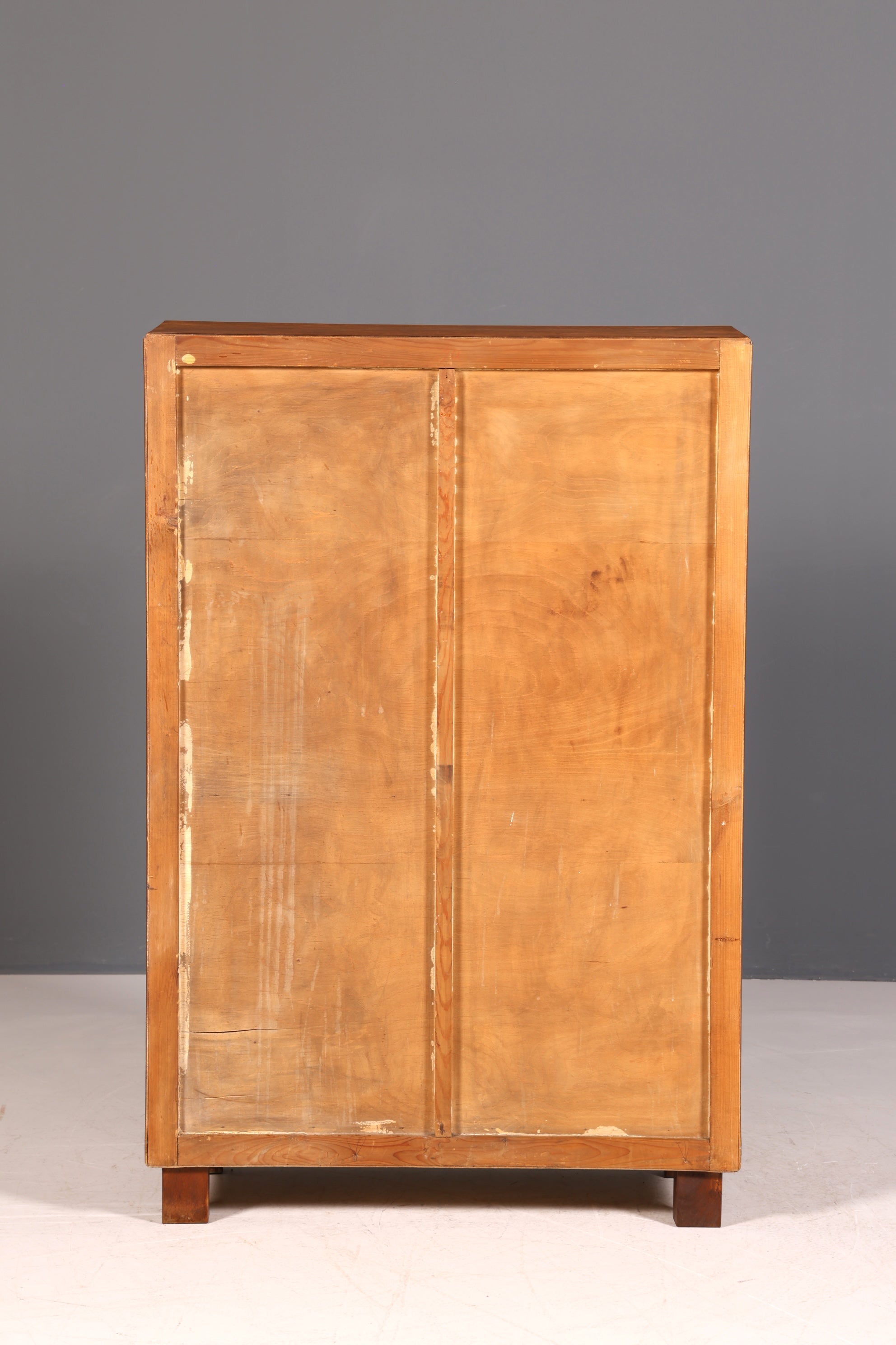 G029 Finish cm Schlichtes Mid Century Regal Vintage Bücherregal Schrank Buchablage 60s Bookshelf