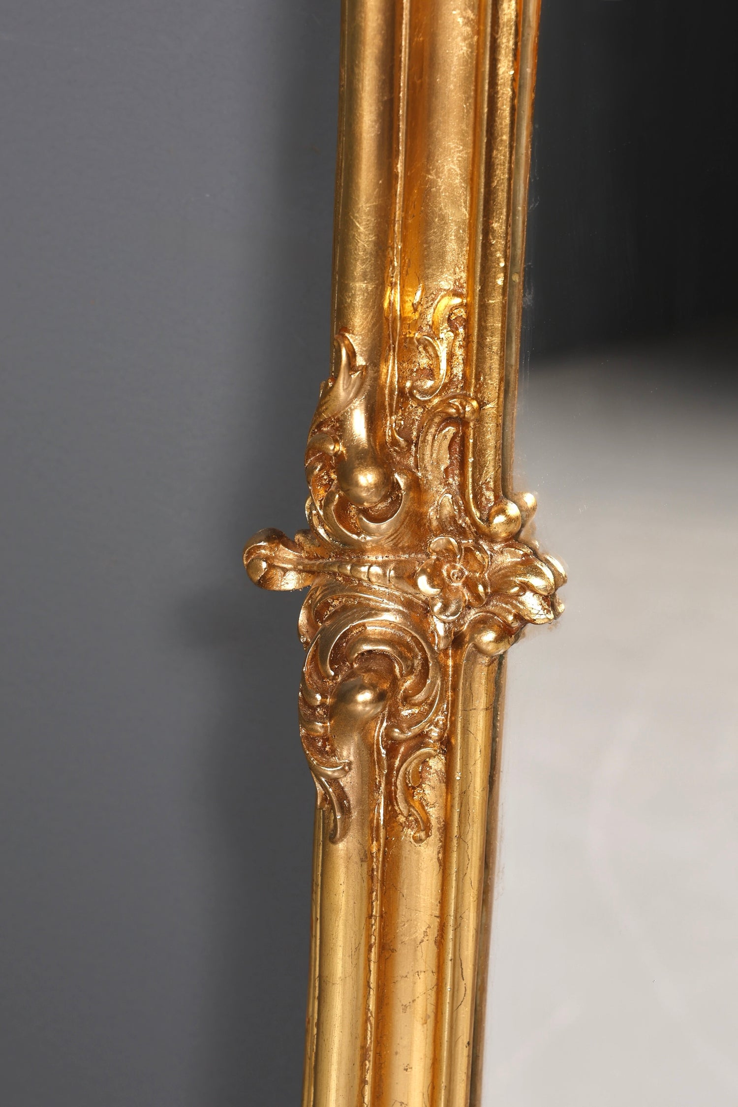 Traumhafter Prunk Barock Stil Standspiegel Gold Antik Stil Ornament Flurspiegel Spiegel