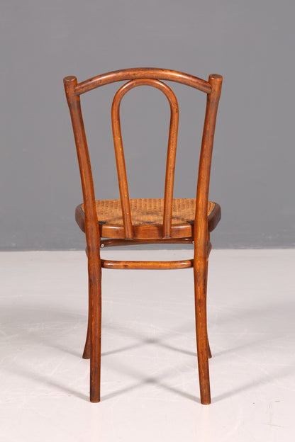 Edler Original Thonet Stuhl Wiener Geflecht Korbgeflecht Bugholz Kaffeehausstuhl Sekretär Stuhl Antik Vintage