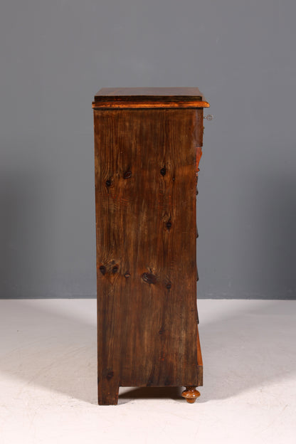 Wunderschöne Gründerzeit Kommode Jugendstil Vertiko Schubladenkommode Antik Wäschekommode