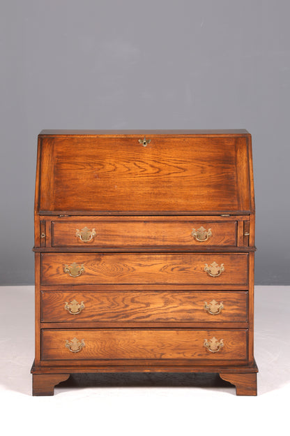 Edler Englischer Sekretär Eiche Holz Reprodux Bürotisch Bevan Funnell Office Table Schreibkommode