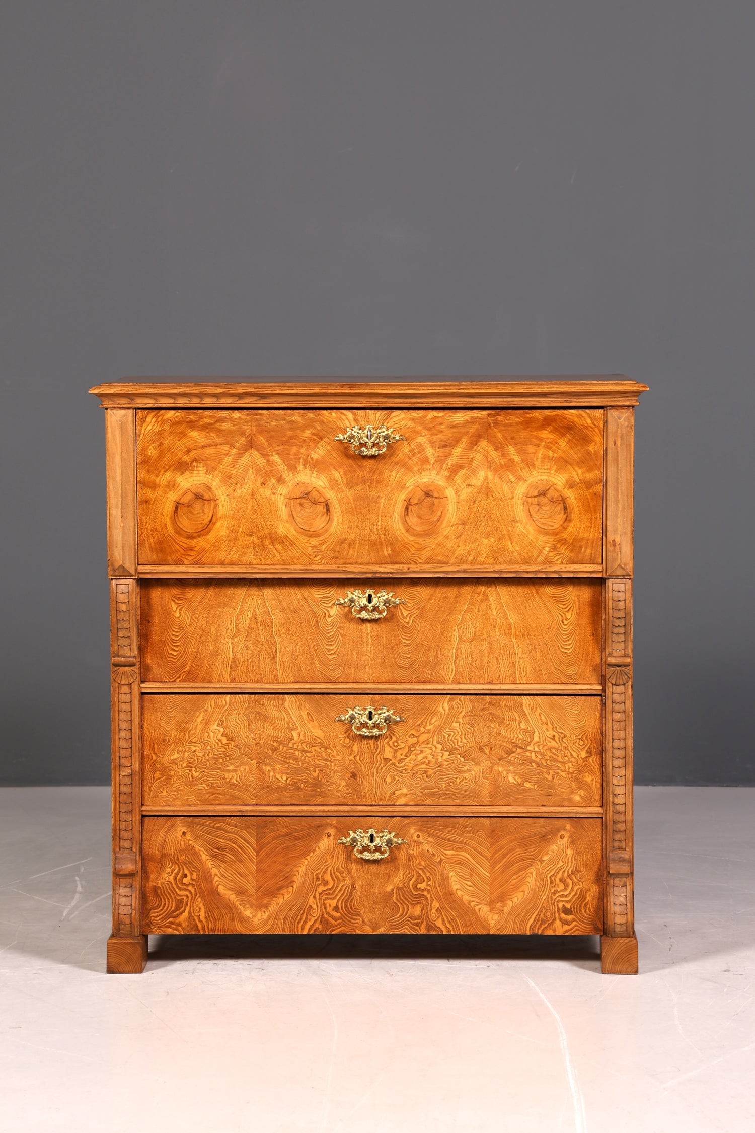 Stilvoller Gründerzeit Sekretär Kommode Jugendstil Schubladenkommode Antik Vertiko