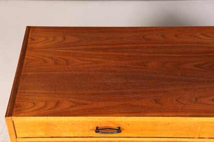 Wunderschönes Mid Century Highboard echt Holz Schrank Büro Kommode 60er Jahre