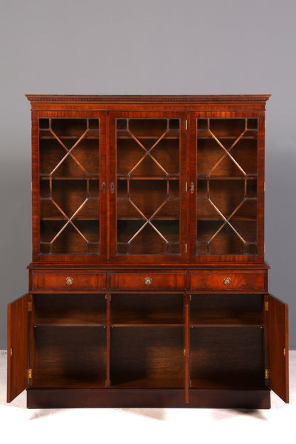 Wunderschöne Englische Vitrine Bibliothek Bücherschrank UK Buffet Schrank 60s Jahre