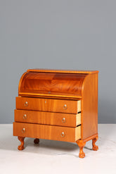 Traumhafter Rollladen Sekretär um 1930 Büro Kommode echt Holz Barock Stil Schreibtisch Bürokommode